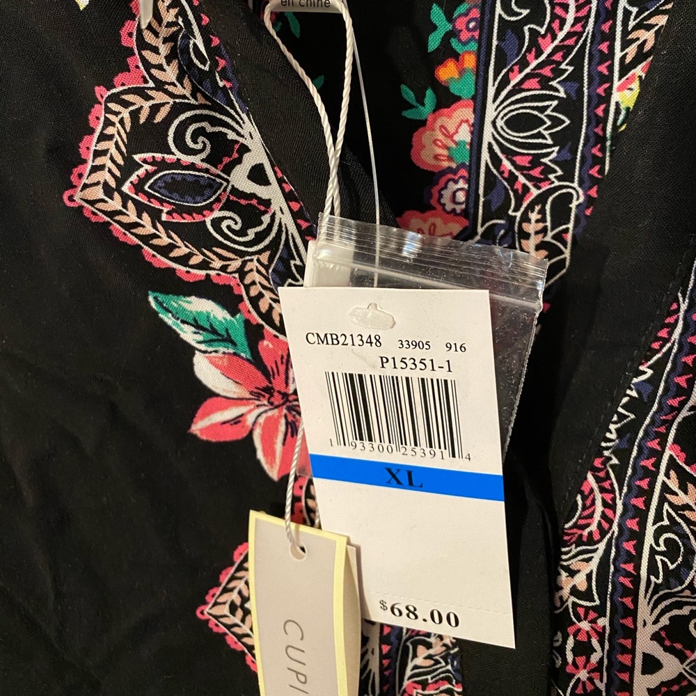 Flowy summer dress or tunic or swim cover up